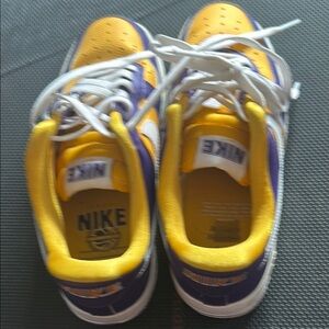 Nike Yellow and Purple Sneakers